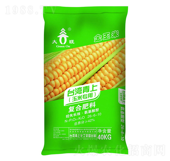 玉米專用復(fù)合肥料26-6-10-臺灣青上-青上化肥