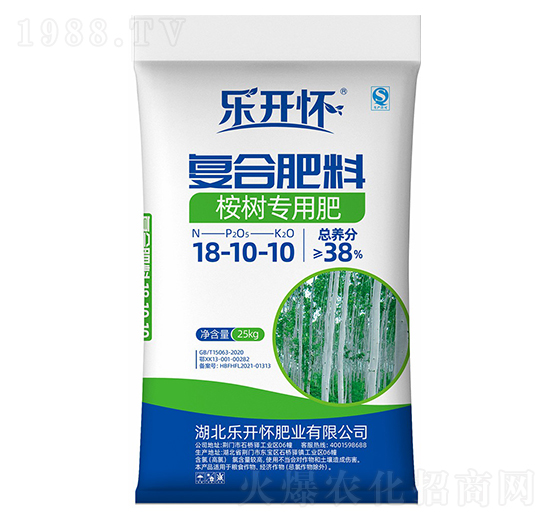 桉樹專用復(fù)合肥料18-10-18+TE-樂開懷