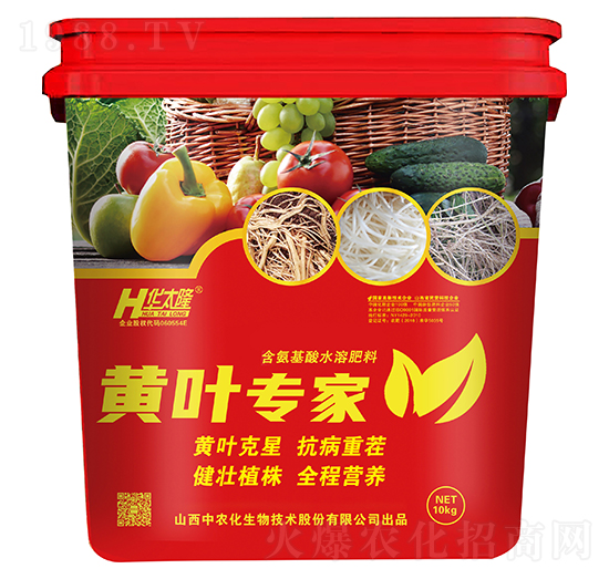 含氨基酸水溶肥料-黃葉專家-中農(nóng)化