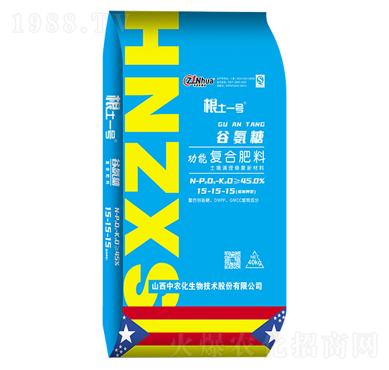 谷氨糖功能復(fù)合肥料15-15-15-根土一號(hào)-中農(nóng)化