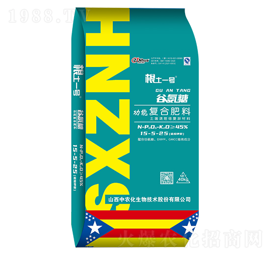 谷氨糖功能復(fù)合肥料15-5-25-根土一號(hào)-中農(nóng)化
