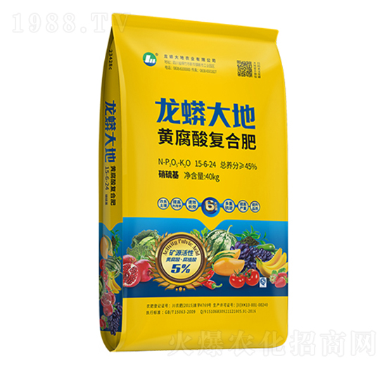 硝硫基黃腐酸復(fù)合肥料15-6-24-龍蟒大地-農(nóng)技小院