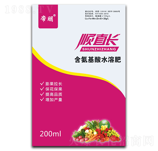 順直長含氨基酸水溶肥料-帝朋-楓潤農(nóng)業(yè)