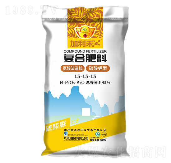 硫酸鉀型復合肥料15-15-15-加利禾-九禾