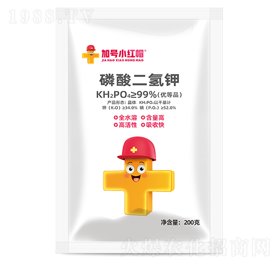 晶體型磷酸二氫鉀200克-加號小紅帽