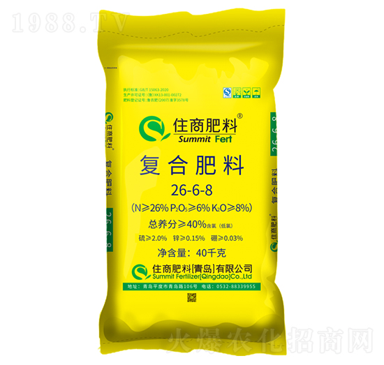 氯化鉀型復合肥料26-6-8-住商肥料