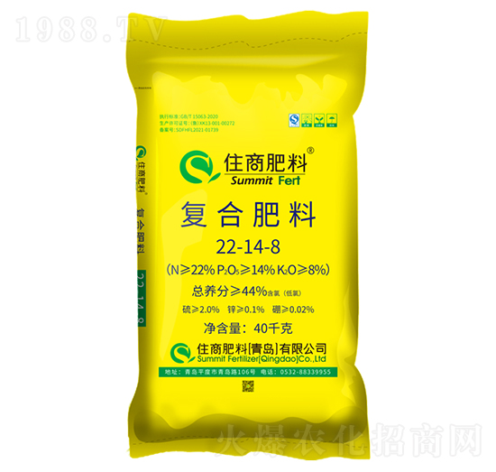 氯化鉀型復(fù)合肥料22-14-8-住商肥料