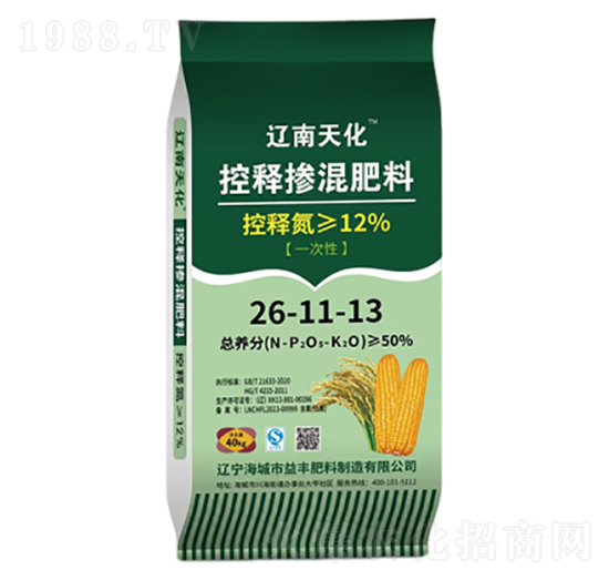 控釋摻混肥料26-11-13-遼南天化-遼田肥業(yè)