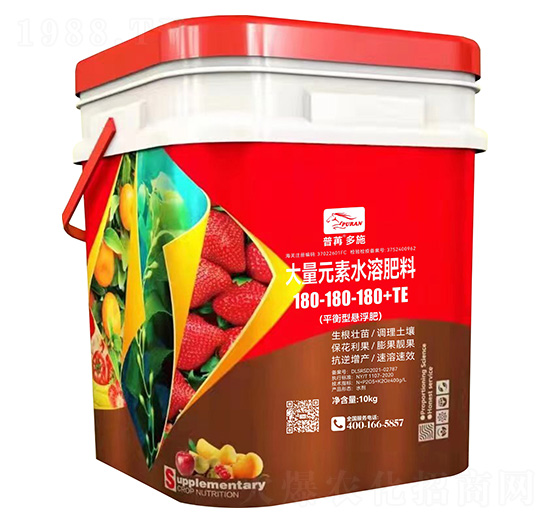 平衡型懸浮大量元素水溶肥料180-180-180+TE普苒多施