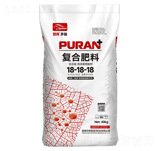 磷酸二氫鉀·聚磷酸銨聚合型復(fù)合肥料18-18-18-普苒多施