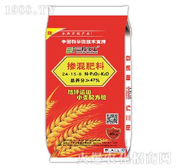 小麥配方肥摻混肥料24-15-8-三方化工