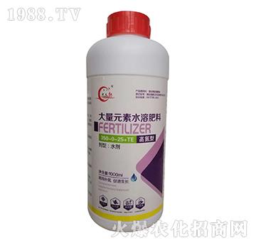 高氮型大量元素水溶肥料350-0-25+TE-中天紅