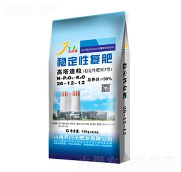 高塔造粒復(fù)合肥料26-12-12-澆雨露-開門子