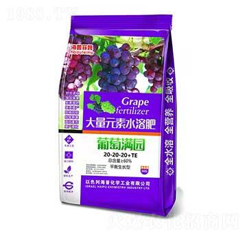 平衡生長(zhǎng)型大量元素水溶肥20-20-20+TE 葡萄滿(mǎn)園 海普化學(xué)