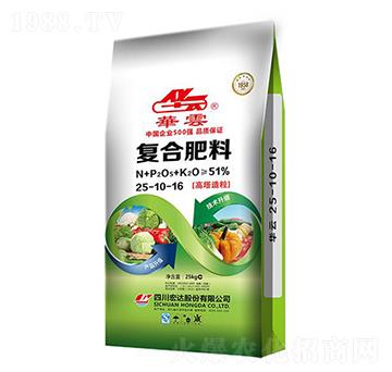 高塔造粒復(fù)合肥料25-10-16-華云-宏達股份