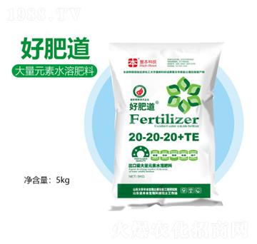 大量元素水溶肥料20-20-20+TE-好肥道-豐本生物