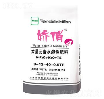 大量元素水溶肥9-12-40+0.5TE-嬌俏-潤杰農科