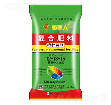 復合肥料12-18-15-根壯苗旺-稻草人-中基金石