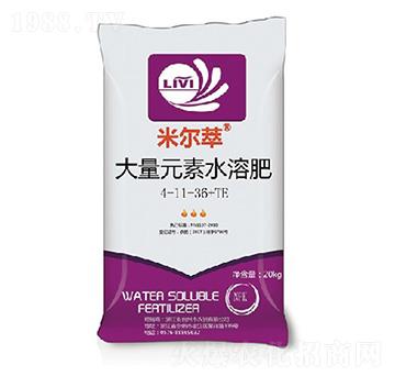 大量元素水溶肥4-11-36+TE-米爾萃-臺州農(nóng)資
