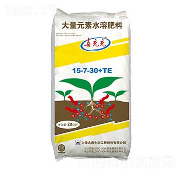 大量元素水溶肥15-7-30+TE-喜充充-永通生態(tài)