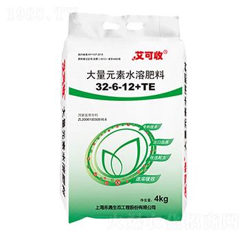 4kg大量元素水溶肥32-6-12+TE-艾可收-永通生態(tài)