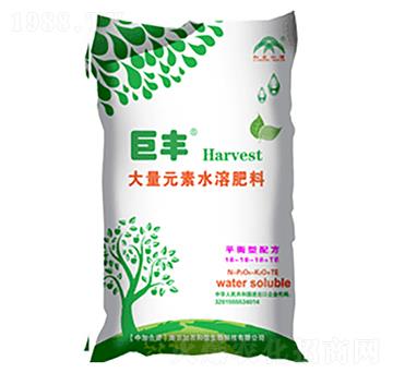 均衡性大量元素水溶肥料18-18-18+TE-巨豐-加農(nóng)和信