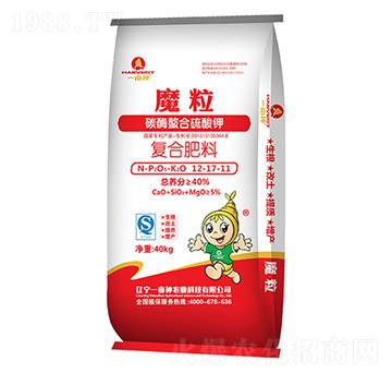 碳酶螯合硫酸鉀復(fù)合肥料12-17-11-魔粒-一畝神
