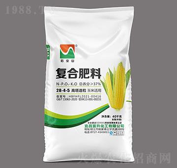 40kg玉米適用高塔氯基復(fù)合肥料28-4-5-石寶山-富升化工