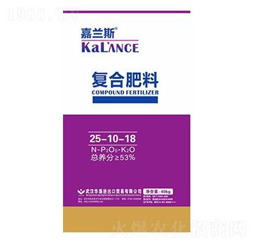 復合肥料25-10-18-嘉蘭斯-華墾