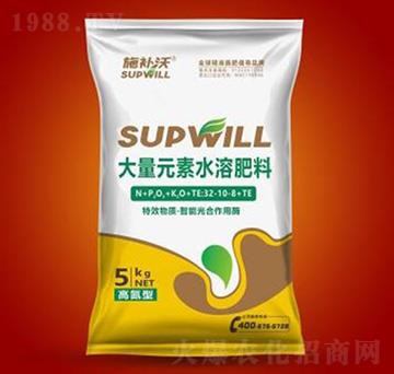 高氮型大量元素水溶肥32-10-8+TE-施補(bǔ)沃