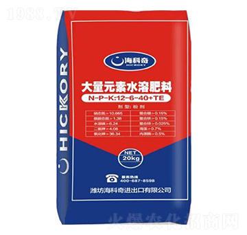 高鉀型大量元素水溶肥料12-6-40+TE-海科奇