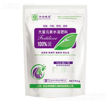 袋裝大量元素水溶肥料15-5-40+TE-德鑫生物