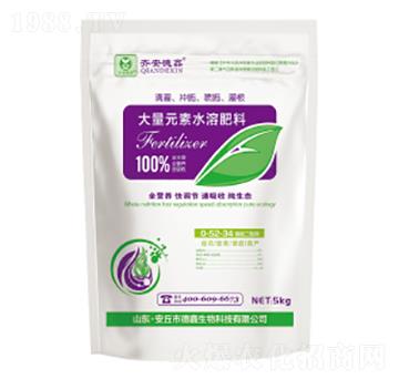 袋裝大量元素水溶肥料0-52-34+TE-德鑫生物